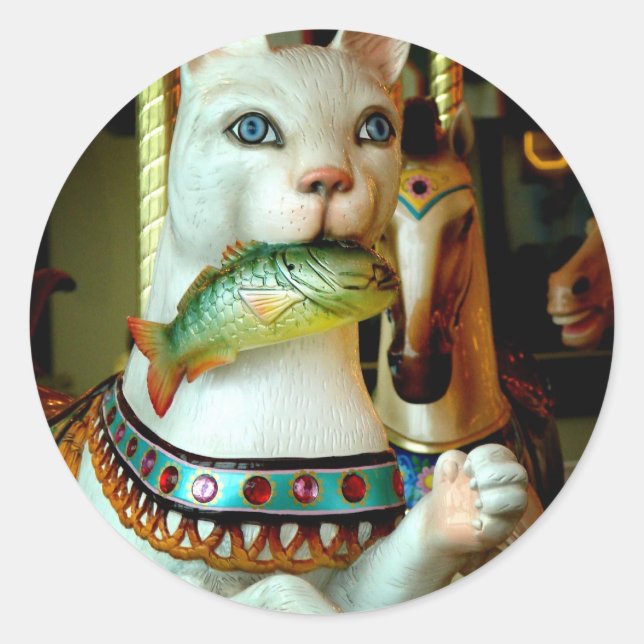 Pegatina Redonda Kitty (Anverso)