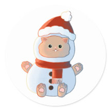 Kitty en el traje de nieve