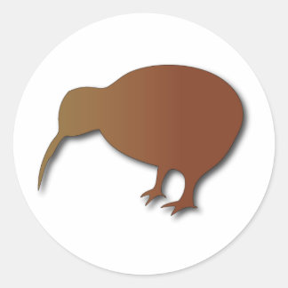 Pegatina Redonda kiwi