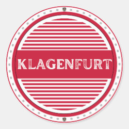 Pegatina Redonda Klagenfurt City Pride Emblem – Austrian Identity