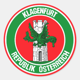 Pegatina Redonda Klagenfurt Round Emblem