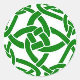 Pegatina Redonda Knot celta