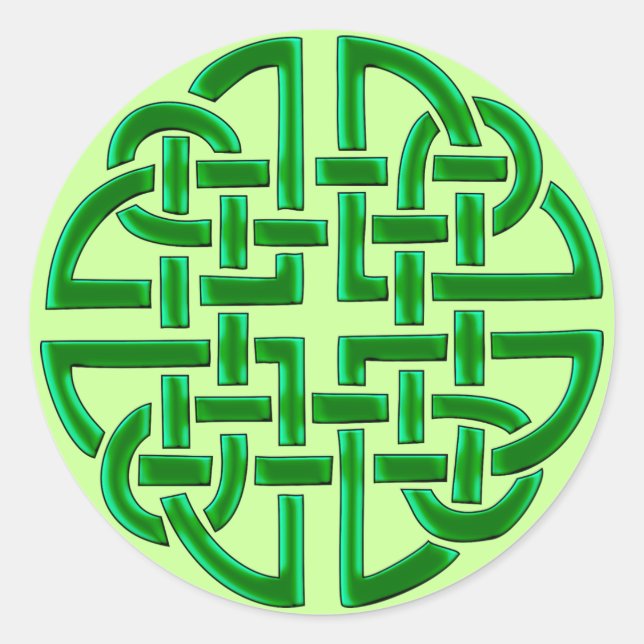 Pegatina Redonda Knot celta (Pegatinas redondos) (Anverso)