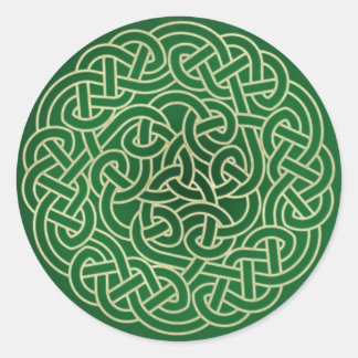 Pegatina Redonda Knot celta - ¡Pon tu irlandés!