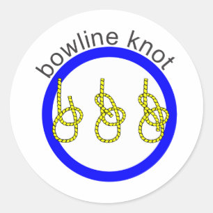 Pegatina Redonda Knot de Bowline