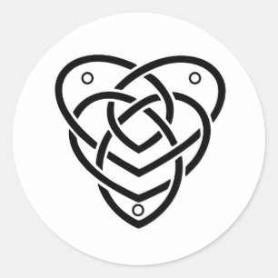 Pegatina Redonda Knot de maternidad celta