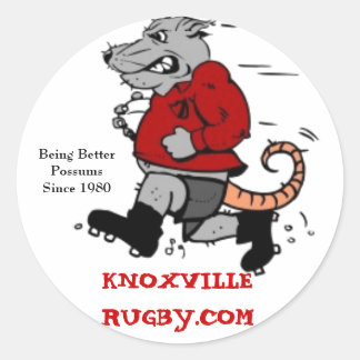 Pegatina Redonda Knoxville Rugby Club