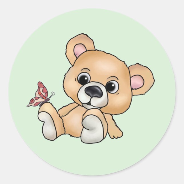Pegatina Redonda Knuddelbär  (Anverso)
