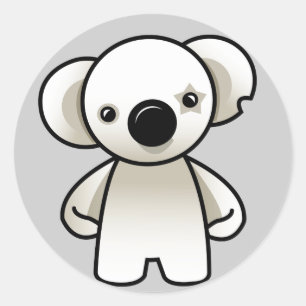 Pegatina Redonda Koala