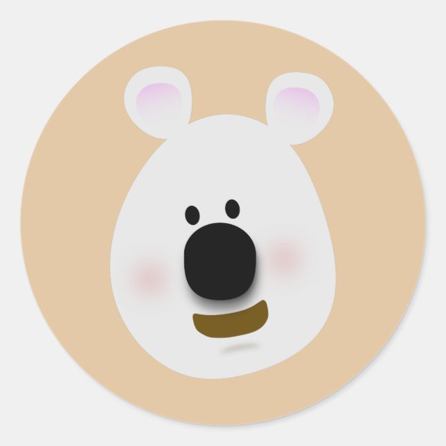 Pegatina Redonda Koala Bear (Anverso)