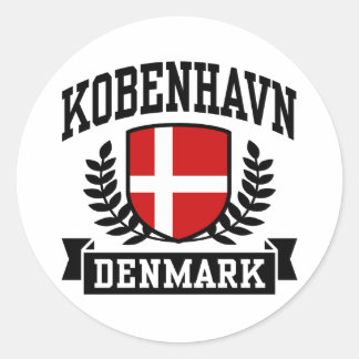 Pegatina Redonda Kobenhavn