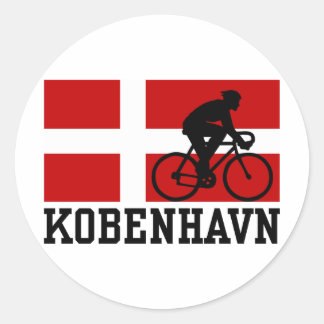 Pegatina Redonda Kobenhavn (hombre)