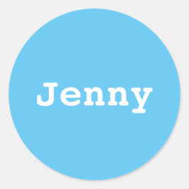 Pegatina Redonda Koffer sticker ontwerpen met je naam