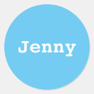 Pegatina Redonda Koffer sticker ontwerpen met je naam