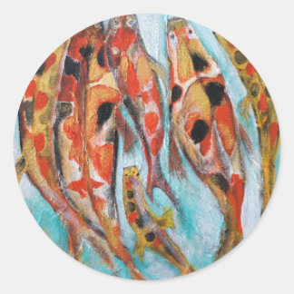 PEGATINA REDONDA KOI