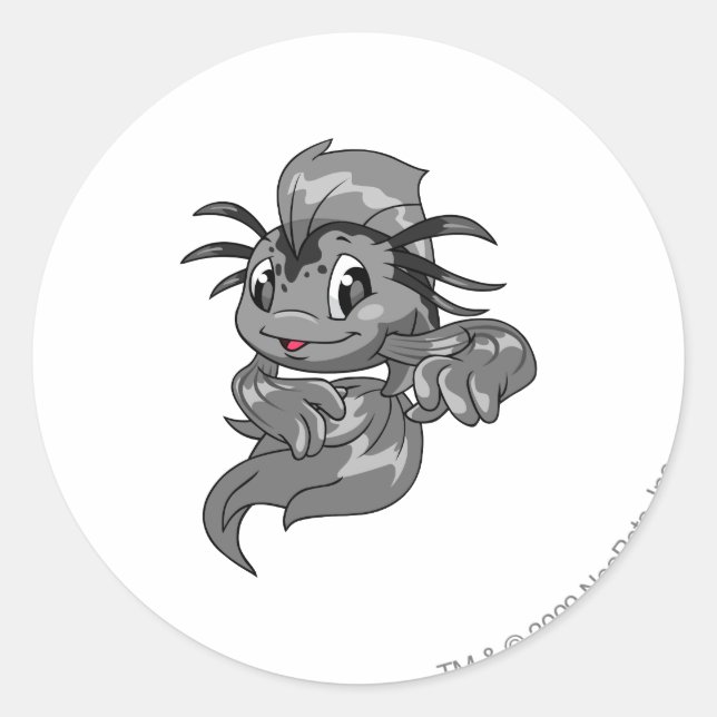 Pegatina Redonda Koi Shadow (Anverso)