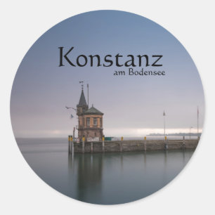 Pegatina Redonda Konstanz Souvenir