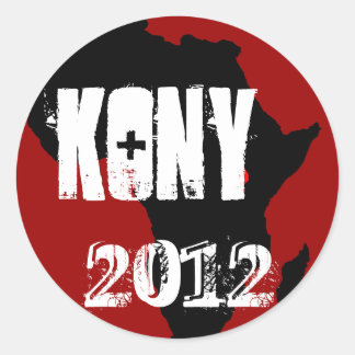 Pegatina Redonda Kony 2012