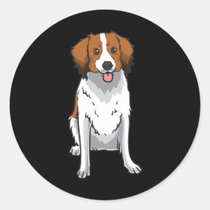 Pegatina Redonda Kooikerhondje