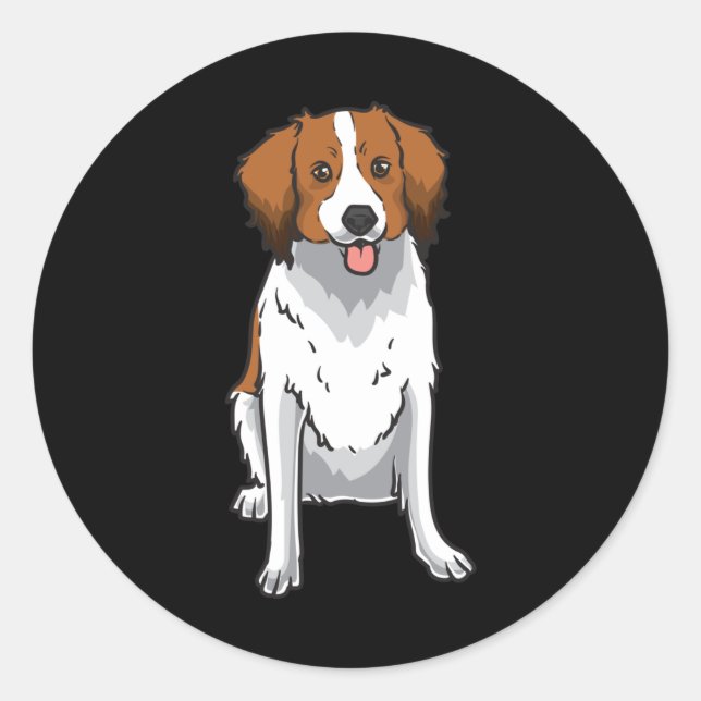 Pegatina Redonda Kooikerhondje (Anverso)