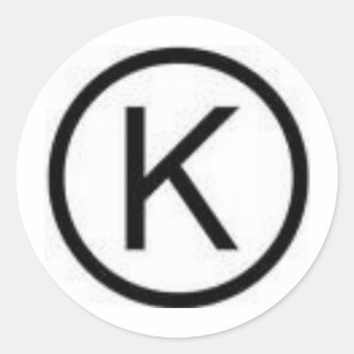 PEGATINA REDONDA KOSHER