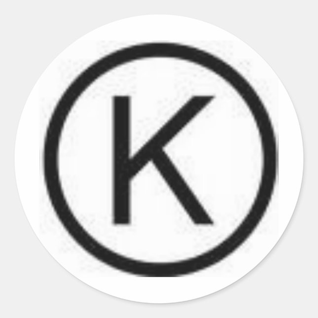 PEGATINA REDONDA KOSHER (Anverso)