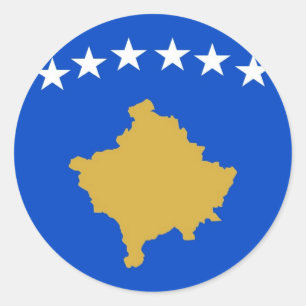Pegatina Redonda Kosovo