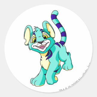 Pegatina Redonda Kougra Blue