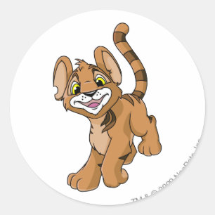 Pegatina Redonda Kougra Brown