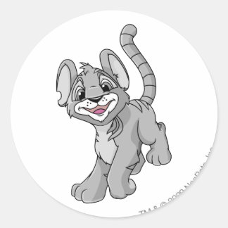 Pegatina Redonda Kougra Silver