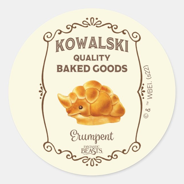 Pegatina Redonda Kowalski Bakery - Erumpent (Anverso)
