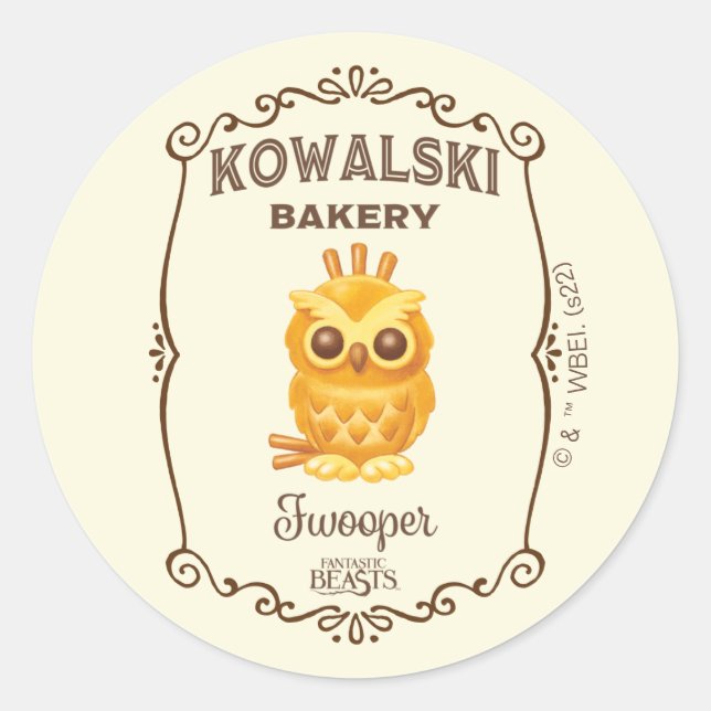 Pegatina Redonda Kowalski Bakery Fwooper (Anverso)