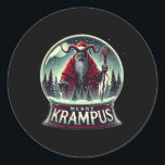 Pegatina Redonda Krampus Llega A La Ciudad Horror Merry Krampus Chr<br><div class="desc">Krampus Viene Al Pueblo Horror,  Navidades De Merry Krampus</div>