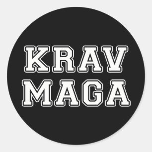 Pegatina Redonda Krav Maga