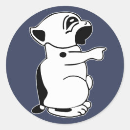 Pegatina Redonda Kriegsmarine U-507 Emblem - Sin Escudo