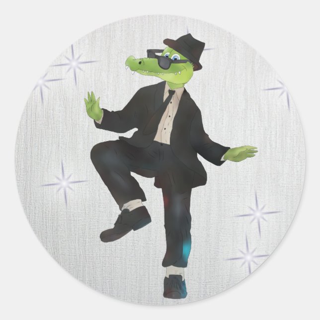 Pegatina Redonda Kroko (Anverso)