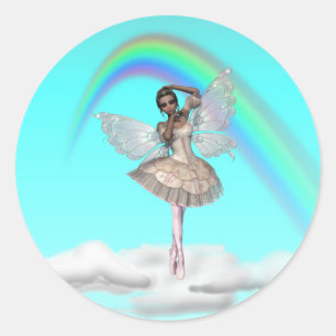 Pegatina Redonda KRW Ballerina Faery