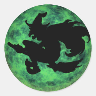 Pegatina Redonda KRW Halloween Moon WShadow