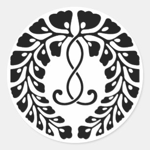 Pegatina Redonda Kujo glicina