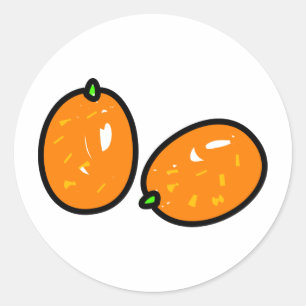 Pegatina Redonda Kumquat