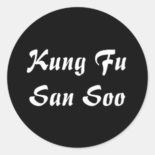 Pegatina Redonda Kung Fu San Soo