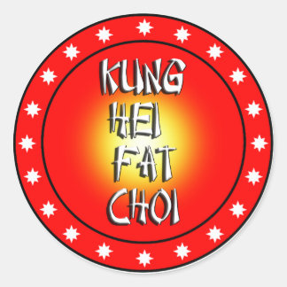 Pegatina Redonda Kung Hei Fat Choi