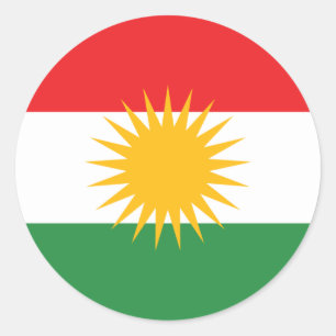 Pegatina Redonda kurdistán