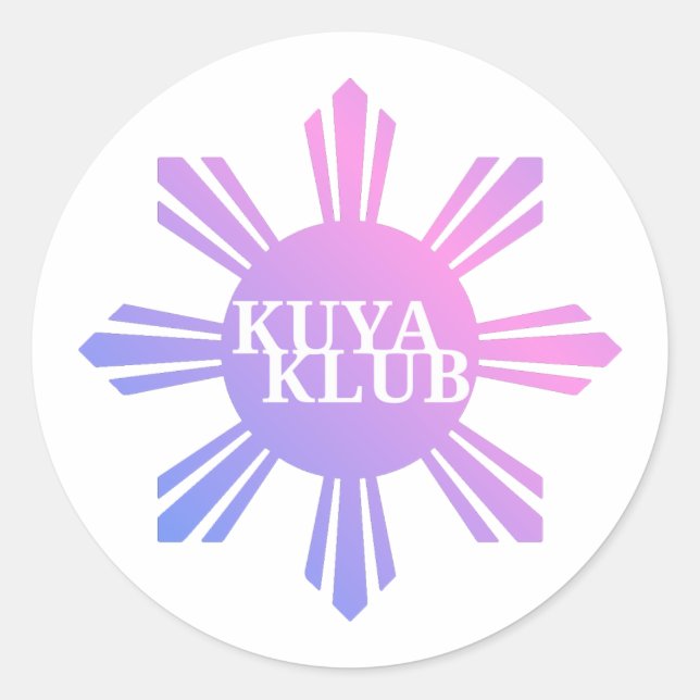 Pegatina Redonda Kuya Klub (Anverso)