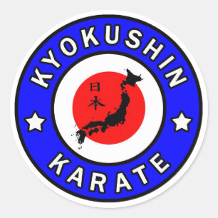 Pegatina Redonda Kyokushin Karate