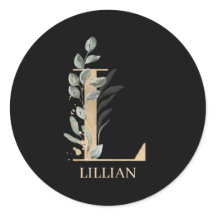 L Monograma Floral Personalizado