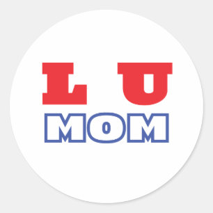Pegatina Redonda L U mamá