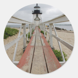 Pegatina Redonda La actual faro, el último de muchos