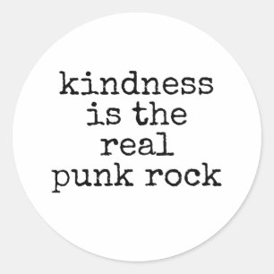 Pegatina Redonda La amabilidad es el verdadero punk rock