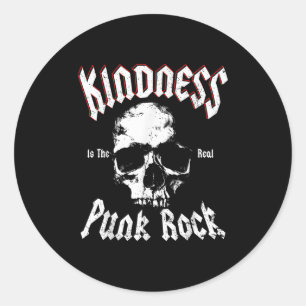 Pegatina Redonda La Amabilidad Es El Verdadero Punk Rock Motivacion